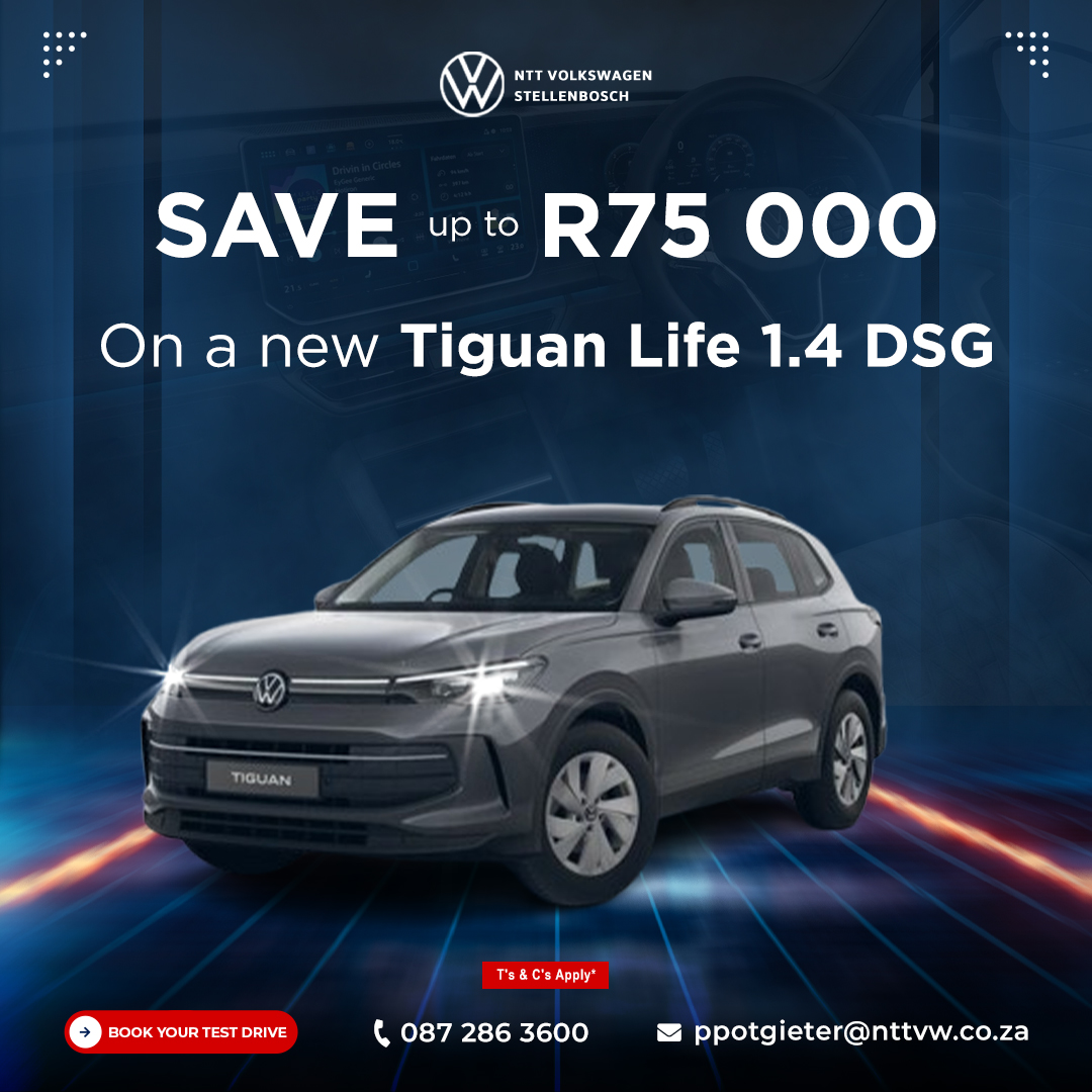 SAVE up to R75 000 image from NTT Volkswagen